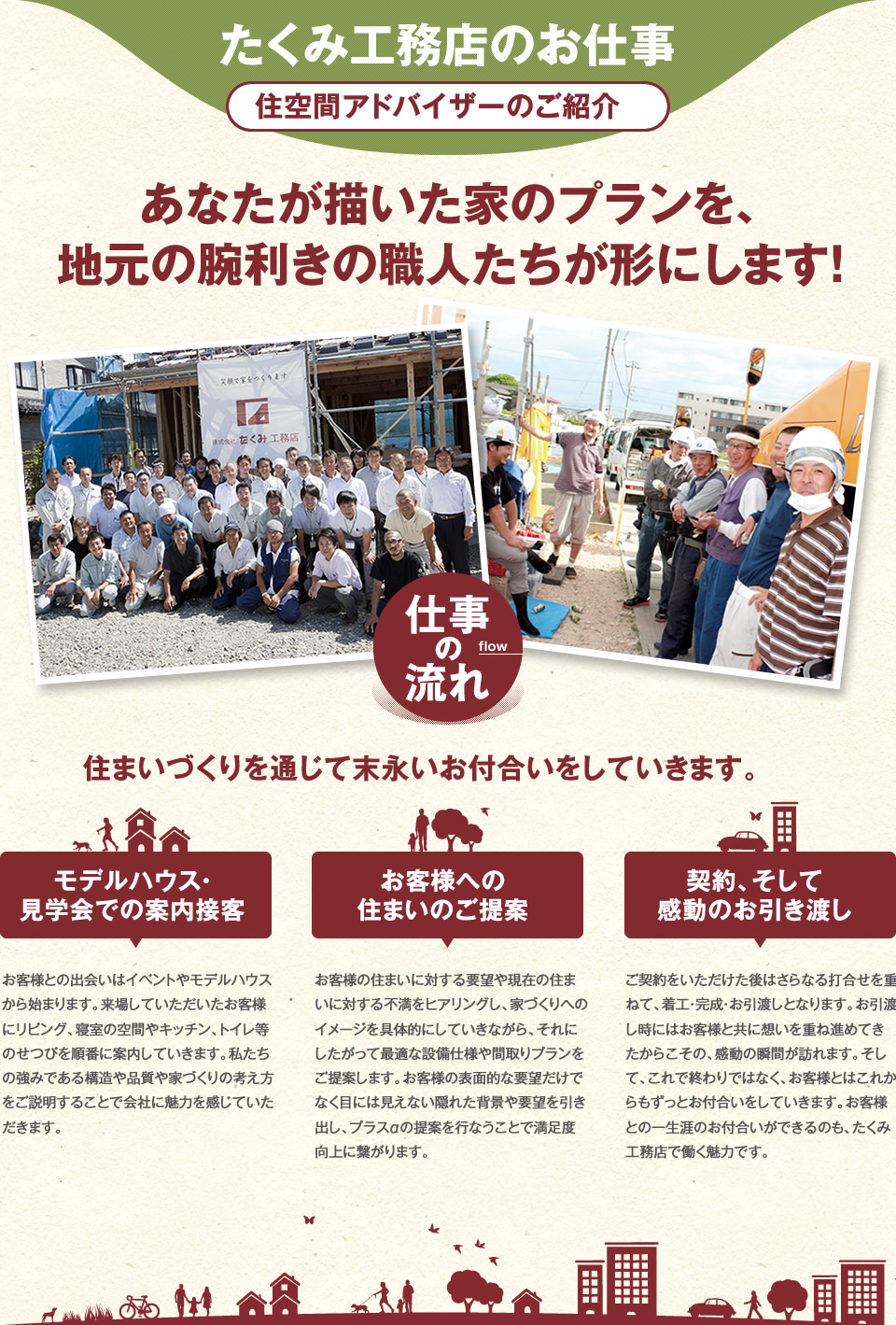 たくみ工務店の仕事